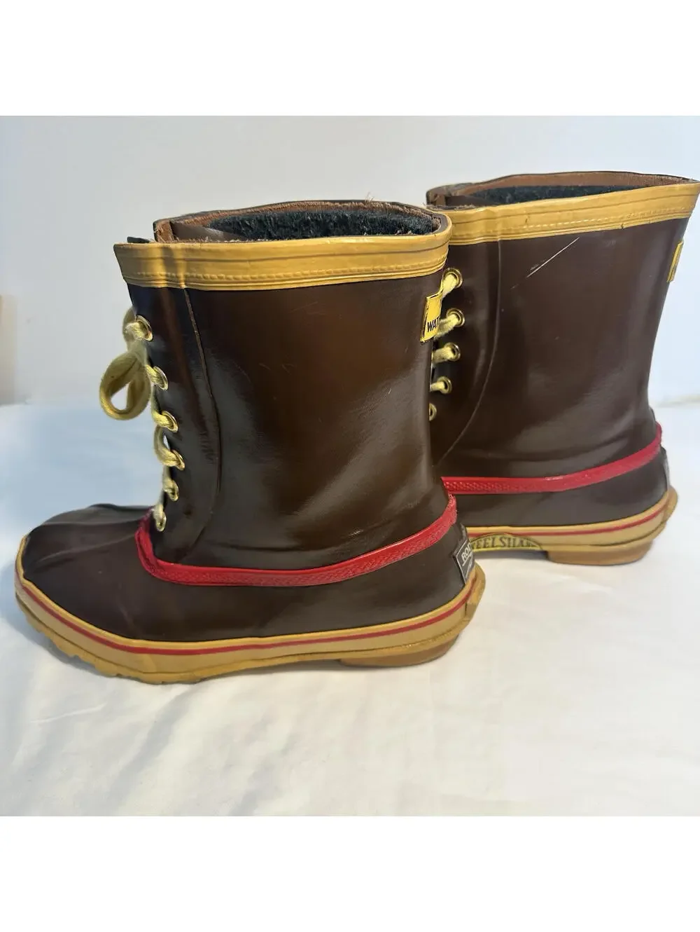 Rod & Gun Waterproof/Insulated Rubber Boots Size 5 Hunting/Fishing Steel Shank